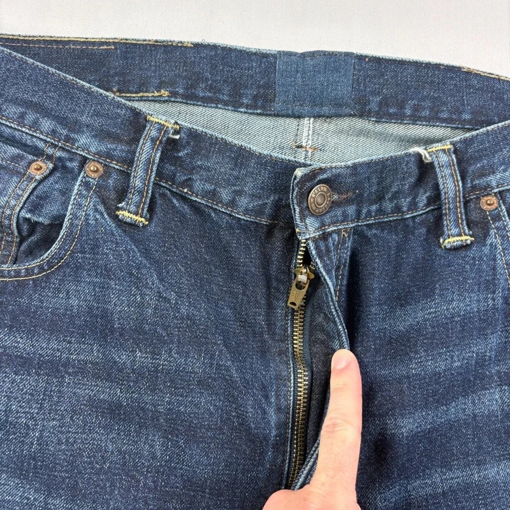 RRL Jeans Men 38x31 Blue Double RL Slim Narrow Union Standard Denim Ralph Lauren